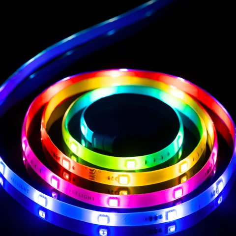Yeelight LED Lightstrip Pro Extension 1m – Smart RGBIC Flexible LED Ambient Strip, App & Voice Control for Room, TV, Desk & Gaming Setup
