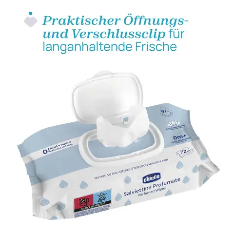 Chicco   Parfümierte Soft Feuchttücher12 x 72   Stück (= 864 Stück)