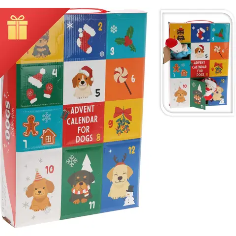 Koopman Hondenspeelgoed Adventskalender Set/12