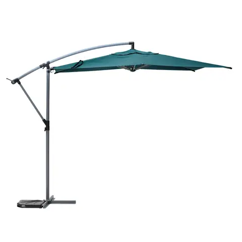 Hespéride Parasol Manoa palmier 3 m bleu canard