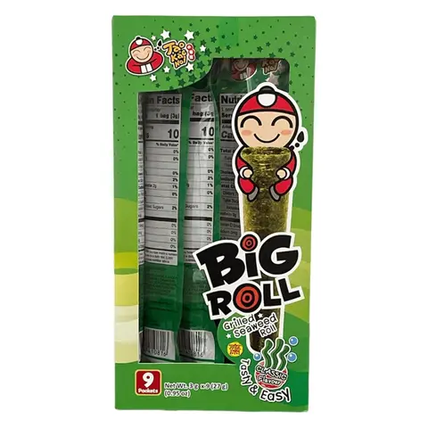 TAOKAENOI Tao Kae Noi Japanese Grilled Seaweed Roll 3.6g pack of 9