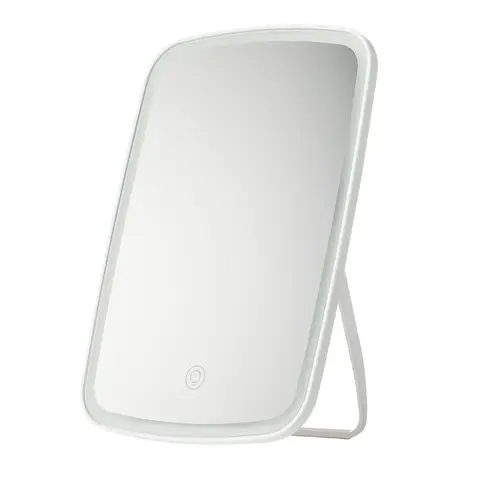 JORDAN&JUDY Single-color LED Makeup Mirror, Portable Foldable Vanity Mirror for Desktop，9.5 inch