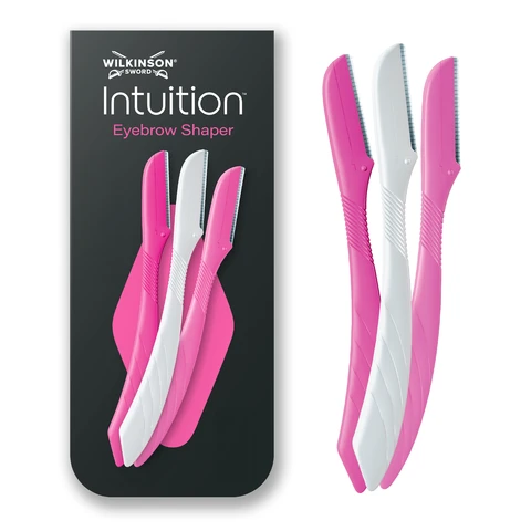 WILKINSON SWORD Intuition - Outil Dermaplaning Eyebrow Shaper - 3 Accessoires et 1 Embout