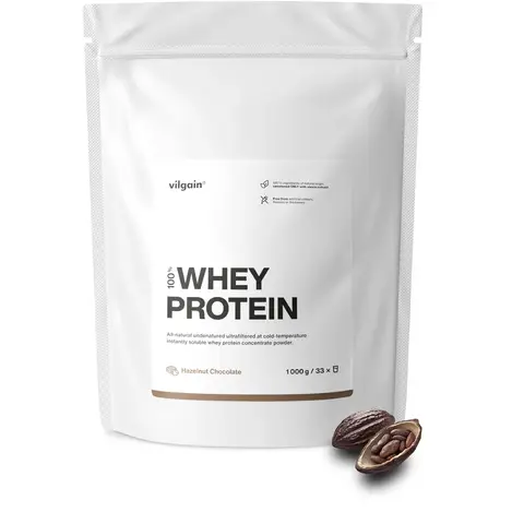 Vilgain Whey Protein Chocolate with Hazelnuts Protein Nutrition Powder - 1000g