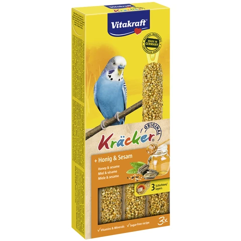 Vitakraft Wellensittich Kräcker Mix Ei/Honig/Aprikose 3 x 30 g
