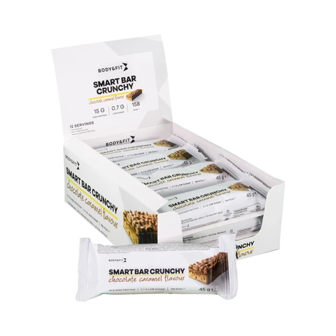 Body&Fit Smart Bar Crunchy Chocolade Karamel 540 gram (12 repen)