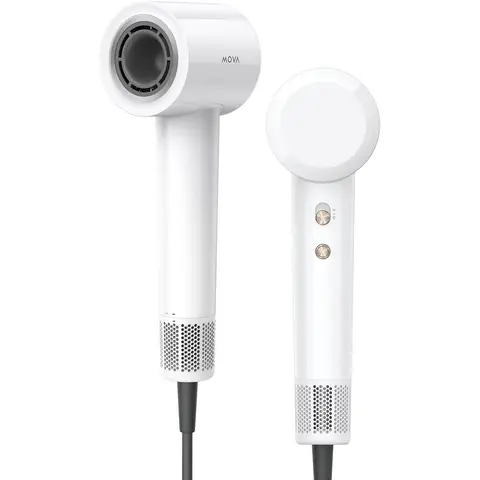 MOVA Tech Turbo - Föhn (wit) - Krachtige Luchtstroom Snel Drogen Slimme Temperatuurregeling