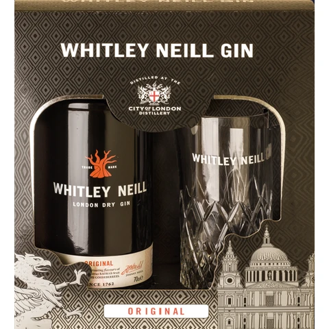 Whitley Neill Original Gin mit Glas 43,0 % Vol 0,7L