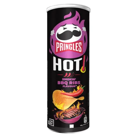 Pringles Hot Smoky Bbq Ribs 160g