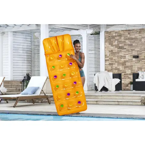 Bestway Matelas gonflable piscine Summer Colors - Orange