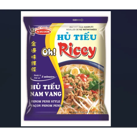 OH! RICEY Instant Pho Noodles Phnom Penh Flavour 71g