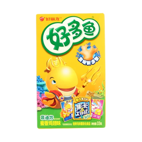 Orion Snacks en forme de poisson saveur poulet au miel - 33 g