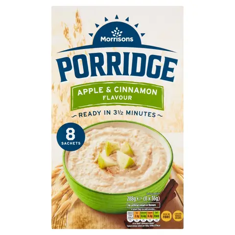 Morrisons Apple And Cinnamon Porridge 288g