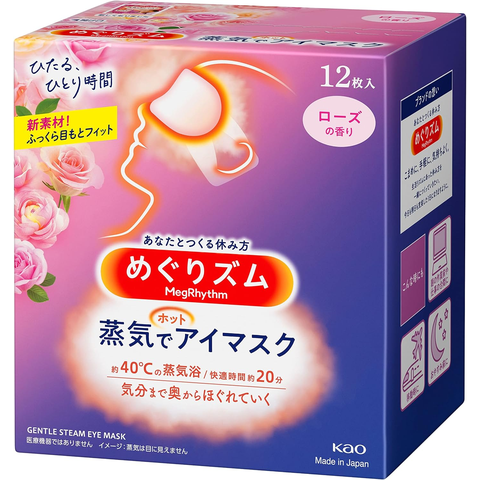 Kao steam hot eye mask Rose scent 12sheets