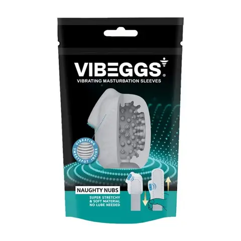 VIBEGGS Naughty Nubs Vibrating Masturbation Sleeve