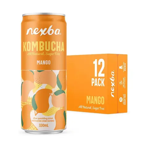 Nexba Kombucha Mango - 12 x 330 ml