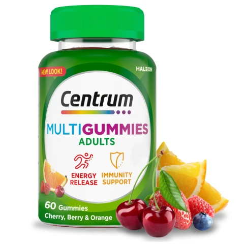 Centrum Gummy Multivitamins for Adults, Mixed Fruit, 60