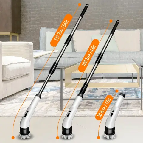 Iagreea Electric Spin Scrubber, New Design, Black & White