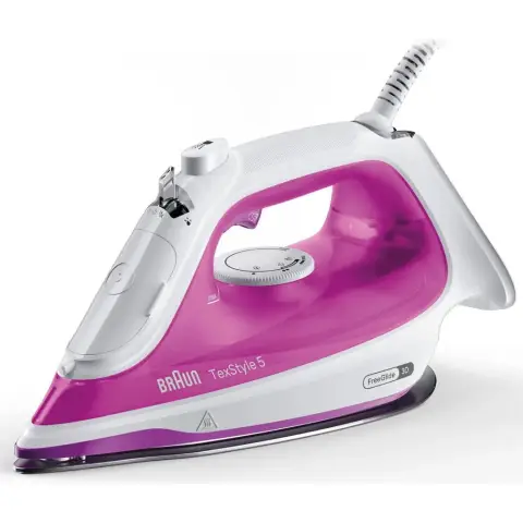 BRAUN SI 5225 PolyurethanTexStyle 5 Dampfbügeleisen, Farbe:Pink