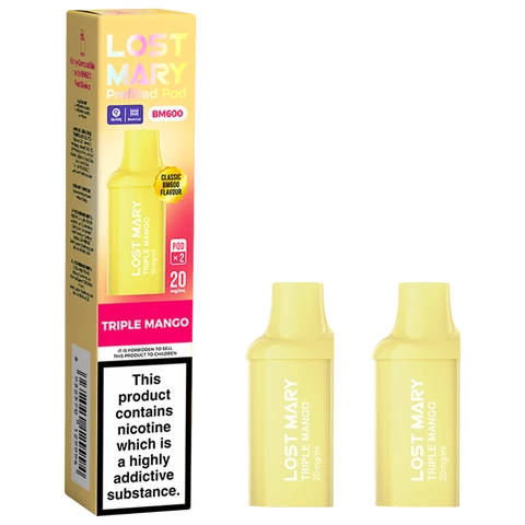 Lost Mary Bm600 Prefilled Podx2 Triple Mango