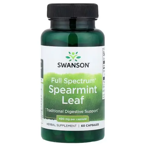 Swanson Full Spectrum Spearmint Leaf Digestive Support 400mg Capsules - 60 Capsules