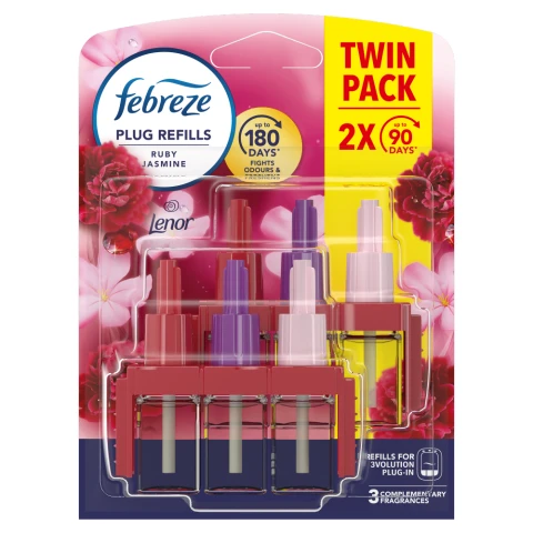 Febreze 3Volution Air Freshener Plug In Refill Ruby Jasmine 2x20ML