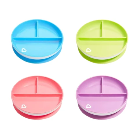 Munchkin Stay Put Suction Plate 6+ Months Assorted