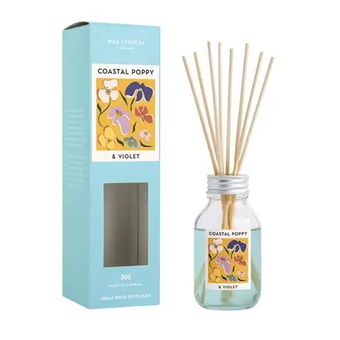Wax Lyrical Reed Diffuser Flower Market Coastal Poppy & Violet 100ml