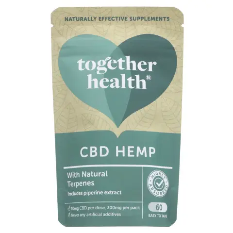 TOGETHER HEALTH - CBD Hemp 10mg - Broad Spectrum With Terpenes - 60 CAPS