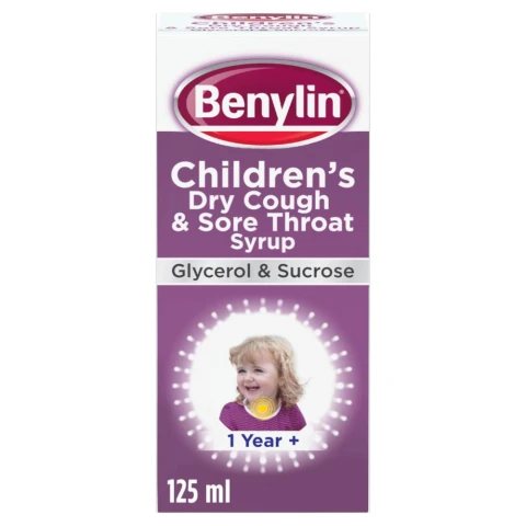 Benylin Children's Dry Cough and Sore Throat Syrup 125ml