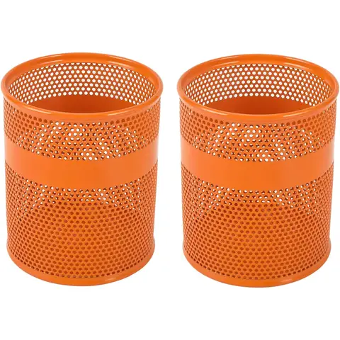 Mesh Pen Pot,Set of 2,Orange