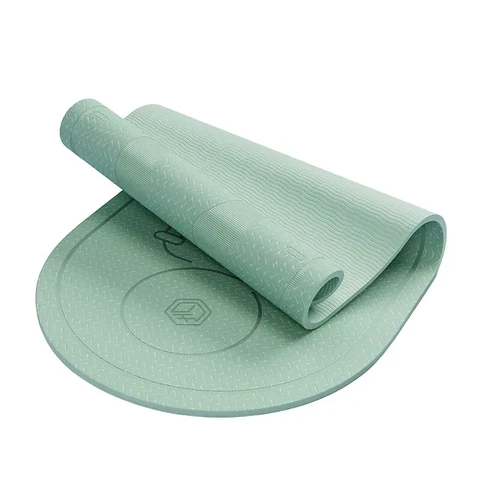 ochama x J.ZAO Springseilmatte - Indoor Fitnessmatte - TPE Matte - Rutschfest - Schallgedämpft & Stoßdämpfend - Grün