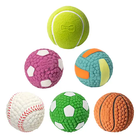 Blinkit Sounding Pet Interactive Toy Ball Set, Squeeze Sound to Attract Attention, Soft Latex Gentle Bite Feeling, Molar Cleaning Design, Whole Body Washable Structure, Suitable for Daily Training and Interactive Play