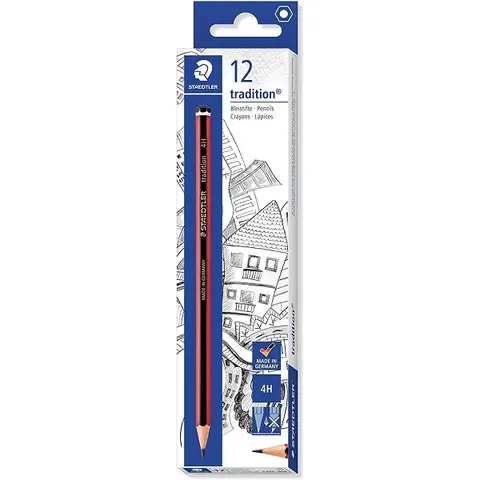 STAEDTLER 110 Traditional 4H Pencils, Pack of 12