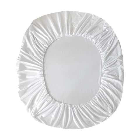 Gute Nacht Spannbettlaken 160 x 200 cm Weißes Polyester-Bettlaken 30 cm Tiefes Extra-Taschenlaken Spannbettlaken Weich und atmungsaktiv Maschinenwaschbar