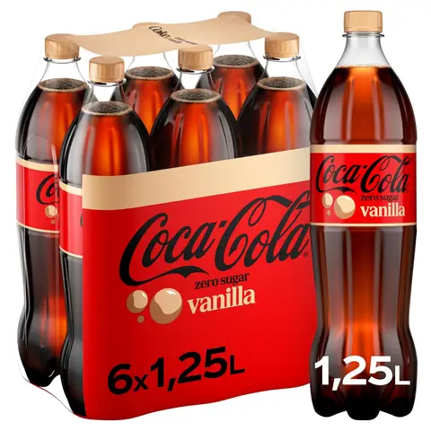 Coca-Cola Zero Zucker Vanilla 6x1.25L