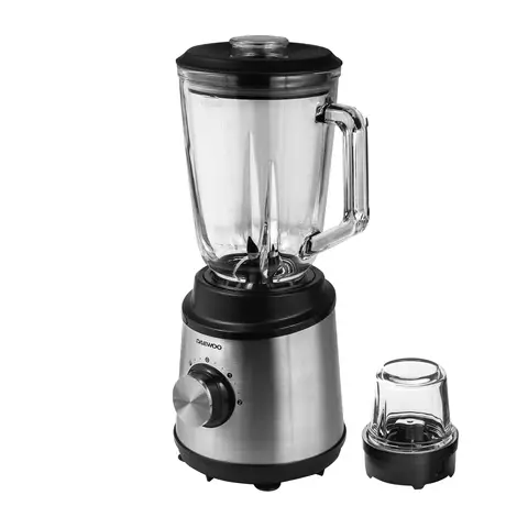 DAEWOO Glass Jug Blender & Grinder - 1.5L, 800W, 100g Grinder Attachment, 2 Speed Settings Plus Pulse, SDA2734GE