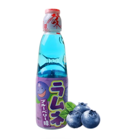 HATA Blueberry Ramune Carbonated Drink 200ml