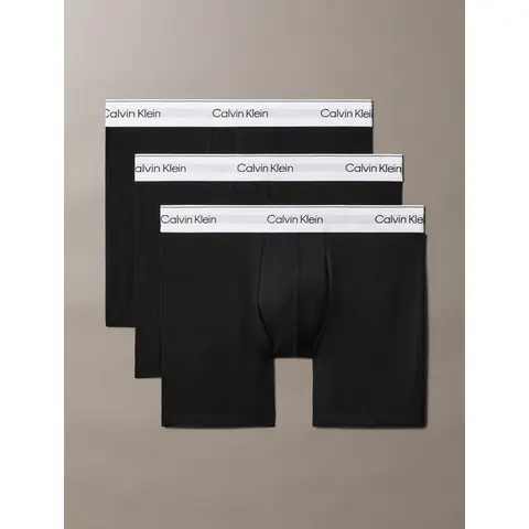 Calvin Klein 3 Pack Boxer Shorts - Icon Cotton Stretch Zwart 4XL