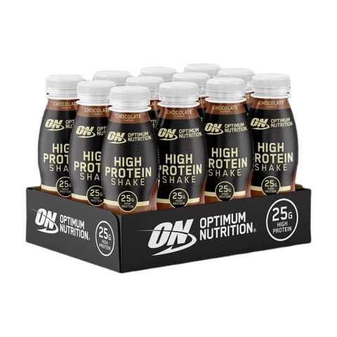 Optimum Nutrition hoog in proteïne eiwitshake chocolade 330 ml x 12 flessen