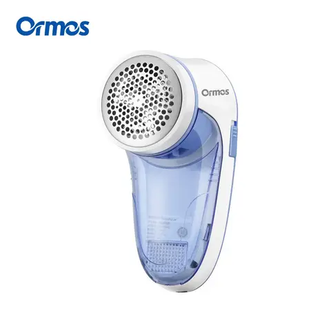 Ormos Fuzz Remover B308, Aufladbare Stopfentferner für Kleidung & Stoffe, 2 austauschbare Klingen, Edelstahl-Waben-Mesh, 60-minütige Ausdauer, Blau
