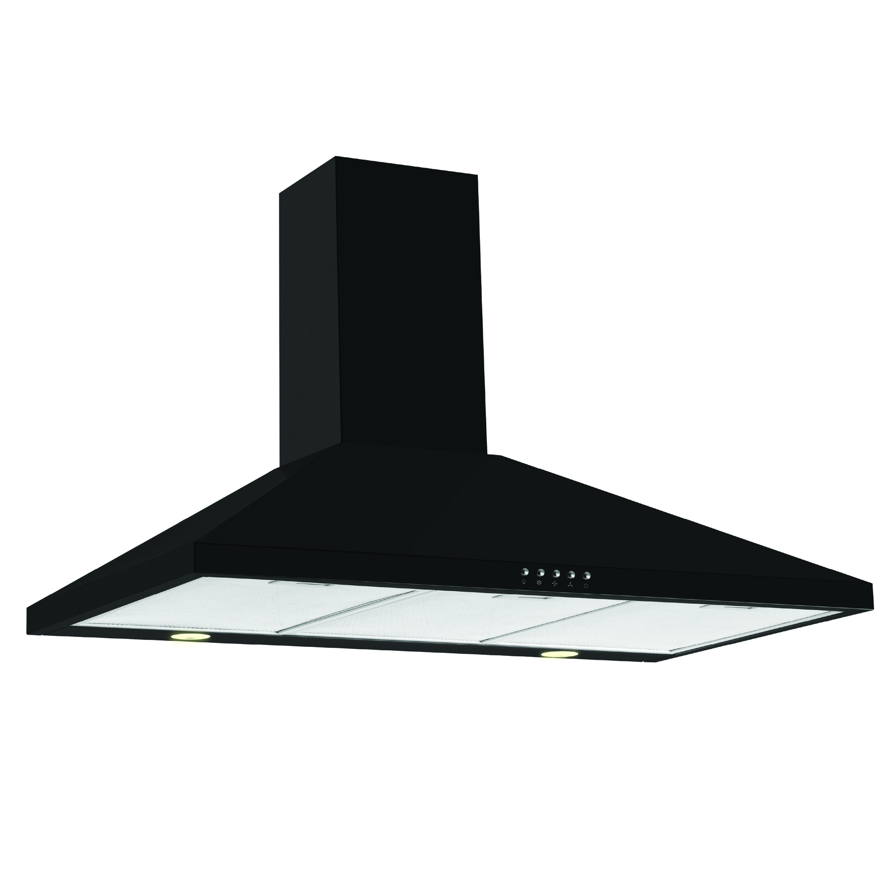 CDA ECH103BL 100 cm Black Chimney Cooker Hood – Energy Class C