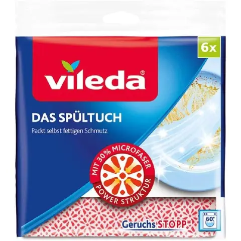 Vileda Dish Cloth 6-Pack Pick-Up Pores