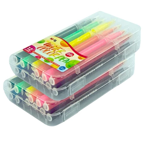 M&G Washable Soft Brush Pens Set of 12