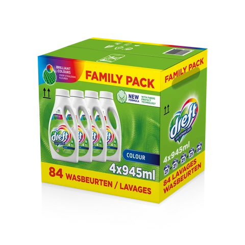 DREFT FAMILYPACK VLOEIBAAR WASMIDDEL COLOR 4x945ml