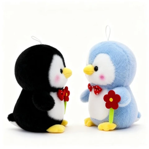 Playmobile - Jouets - Peluches - 82392 - Le pingouin élégant avec une fleur dans le bec - 25 cm - 20 (modèle aléatoire)
