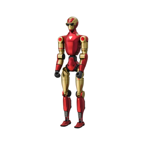 Unitree R1 Humanoid Robot Embodied Intelligence, Binocular Camera, 26 Degree of Freedom, Smart Interactive Communication with AI Voice Model, Red and Gold
