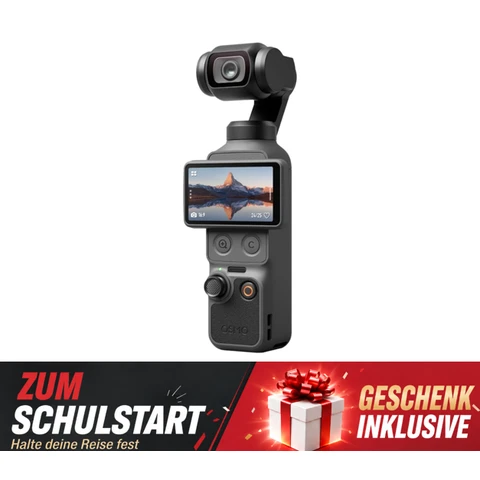 【Zurück-zur-Schule】DJI Osmo Pocket 4 Standard Combo, Pocket Gimbal Vlog-Kamera, 1-Zoll-CMOS & 4K/240 fps, 3-Achsen-Stabilisierung, 2X verlustfreier Zoom, 107 GB integrierter Speicher, 2-Zoll-Drehbarer Bildschirm, Videokamera für Fotografie