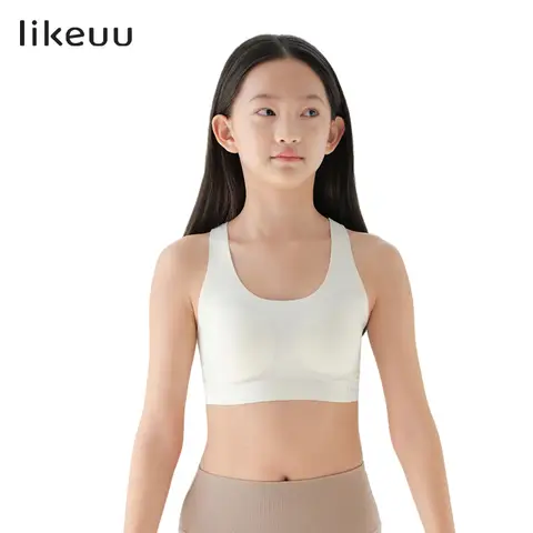 likeuu Racerback Sports Bra Off-White