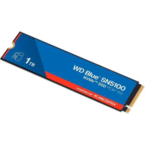 WD Blue SN5100 NVMe SSD 1 TB (7100 MB/s Lesegeschwindigkeit, M.2 2280, PCIe Gen 4.0, nCache 4.0, SanDisk 3D CBA NAND-Technologie, Acronis True Image)